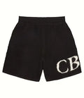Cole Buxton Monogram Knit Terry Cloth Shorts