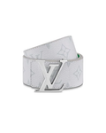 LV Belt White Silver