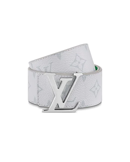 LV Belt White Silver